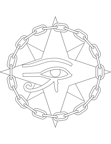 Eye Of Ra Coloring Page